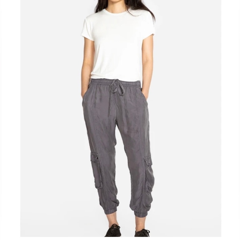 Johnny Was Ramble Pull-on Cargo Jogger Pants XL Grey